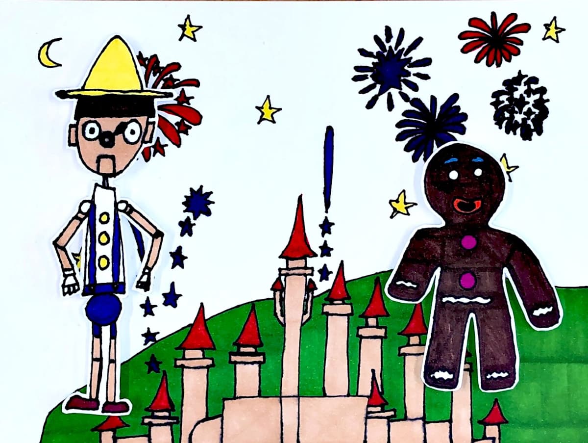 Pinocchio & Gingy by Gabe, Image 1.