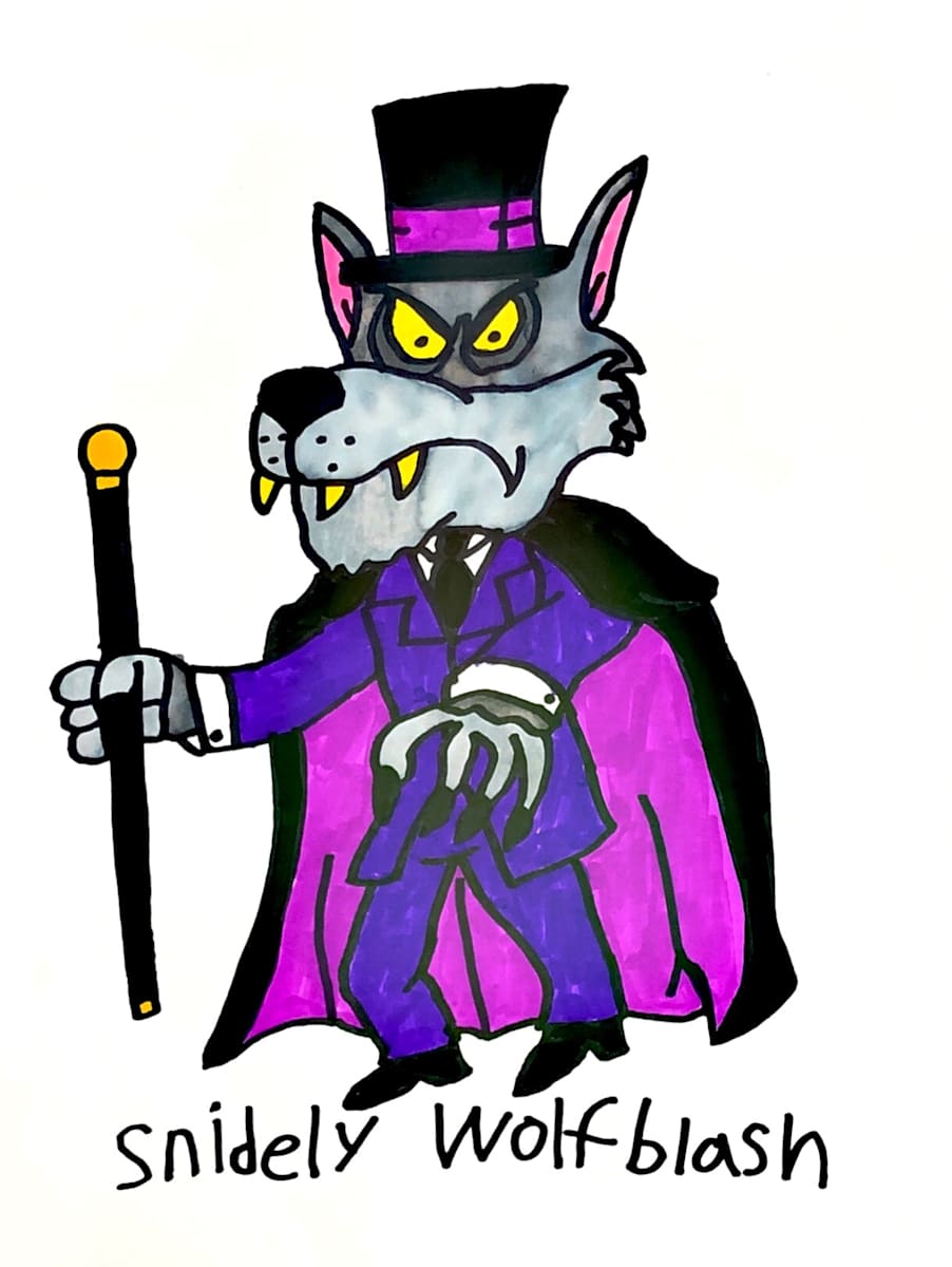 Snidely Wolfblash With Puppet by Daniel, Image 1.