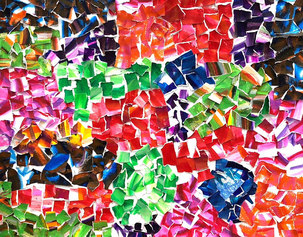 Circle Paper Collage III by Spencer, Image 1.