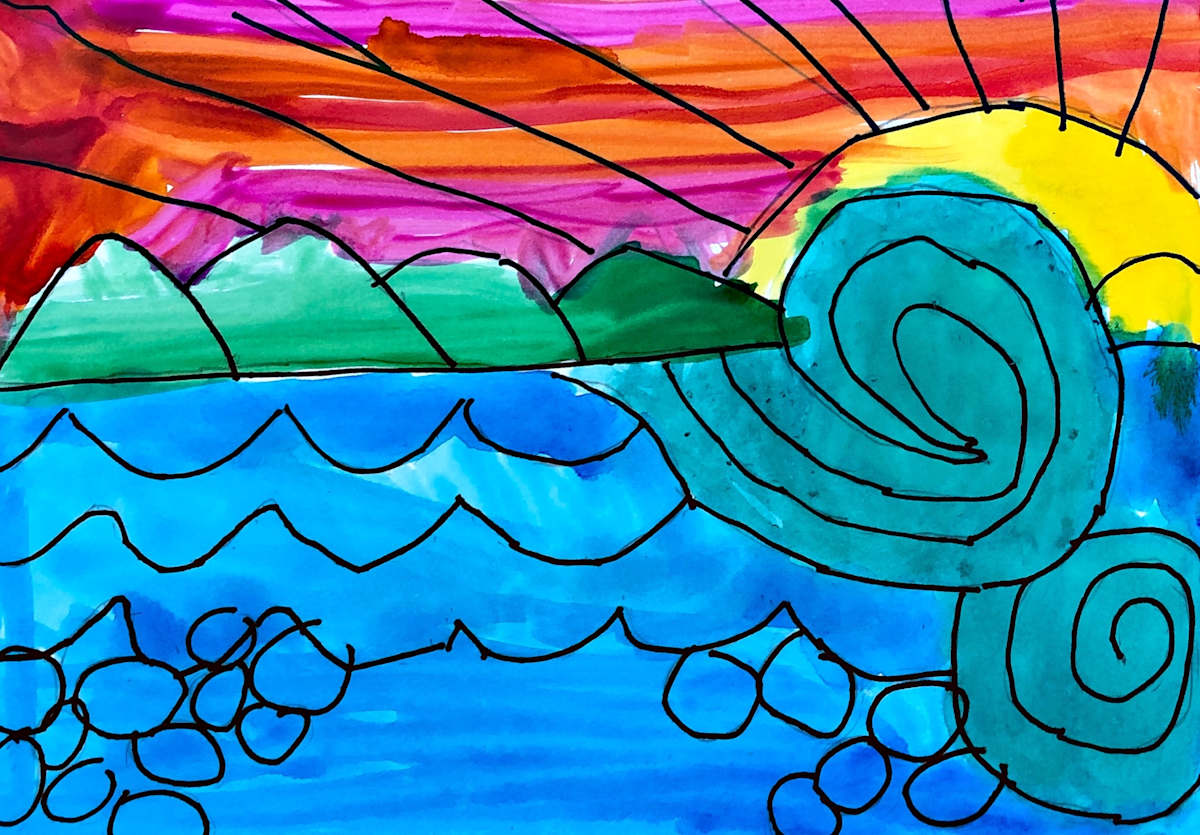 Swirling Waves by Alfredo 