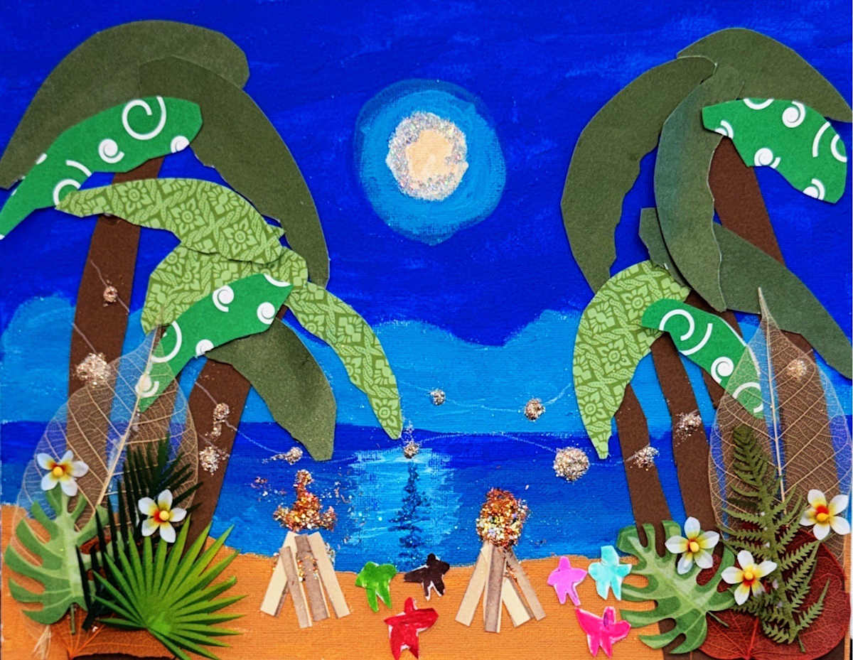Beach Bon Fire by Claire, Image 1.