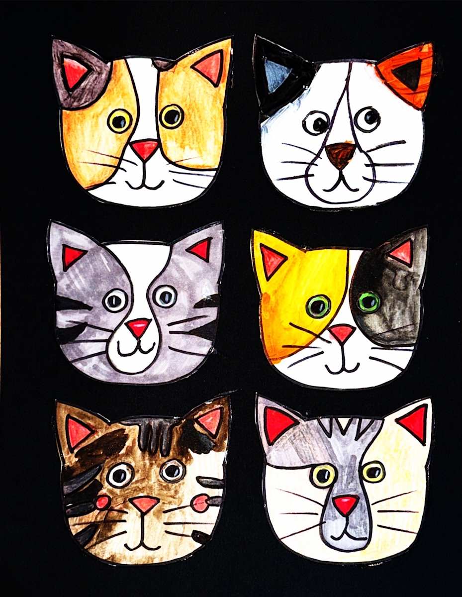 Vertical Cats by Tiffany, Image 1.