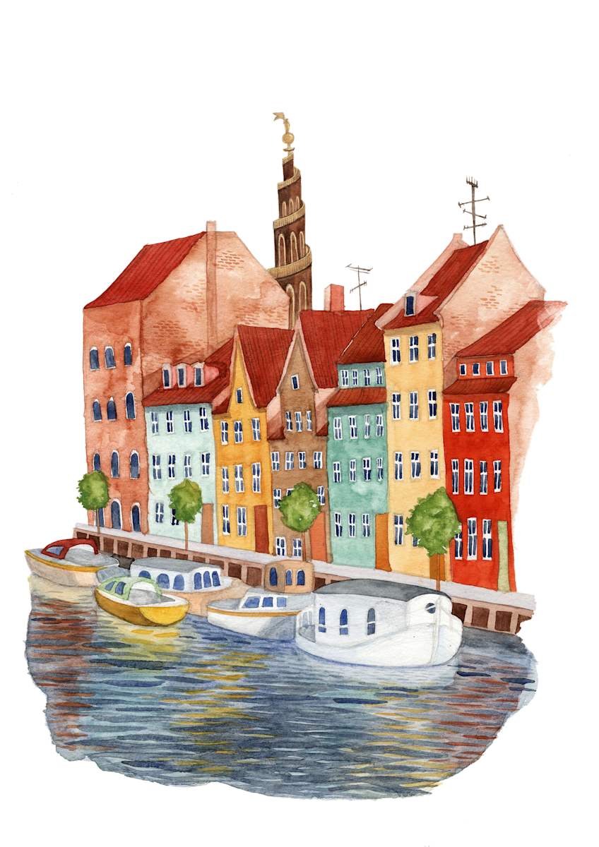 Christianshavn on the Canal by Ariel Rodriguez 