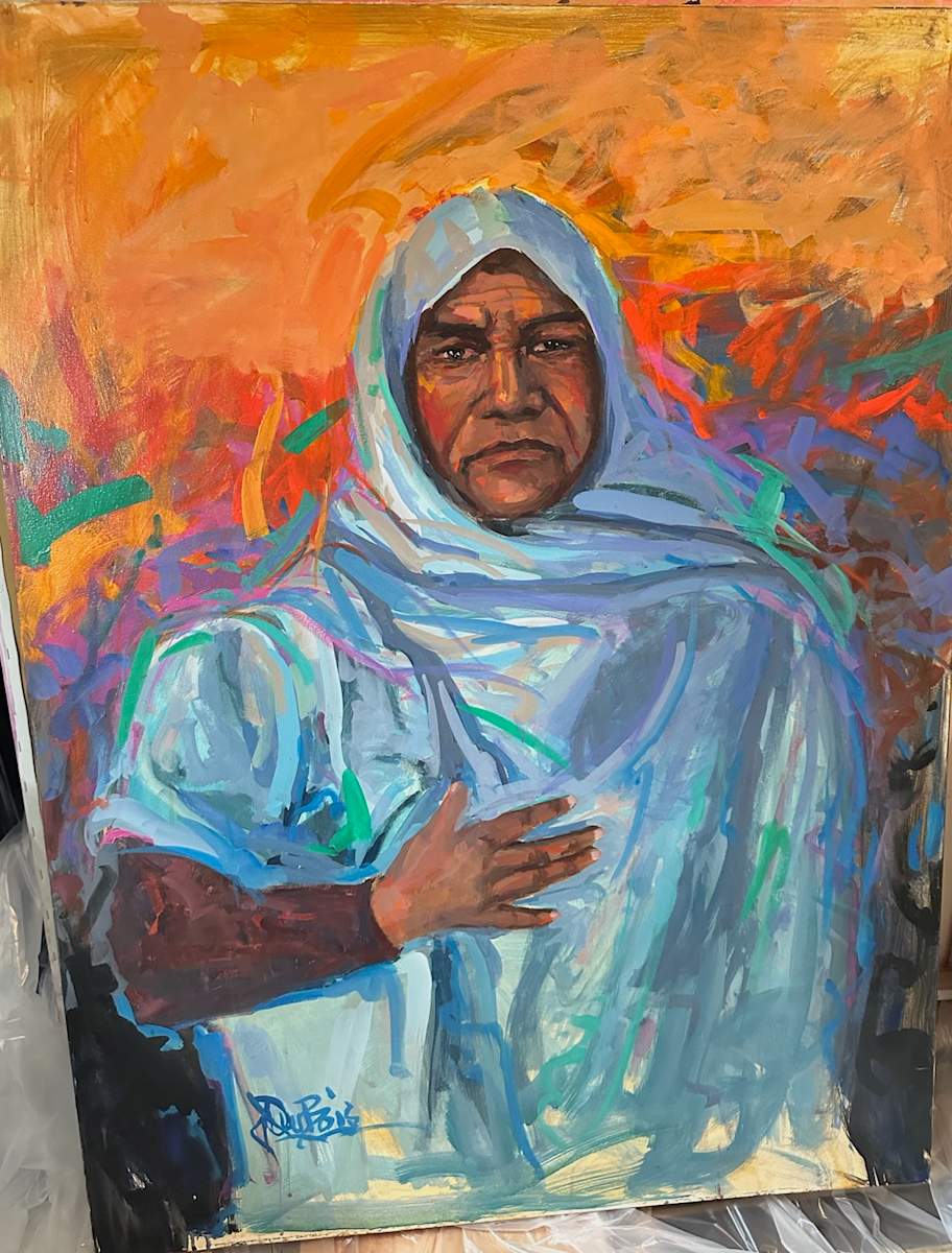 Taos Elder Man by Risa Dubois 