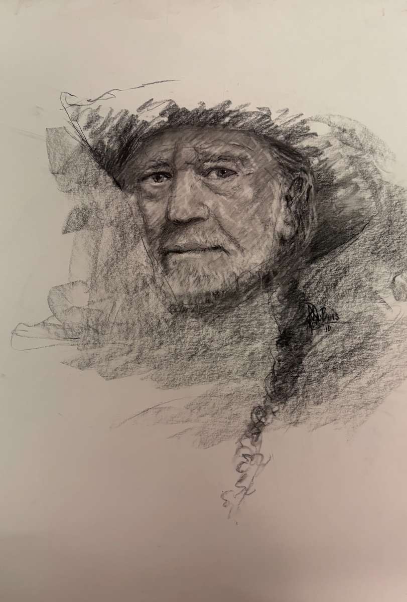 Willie Nelson Mountain Man by Jess Dubois 