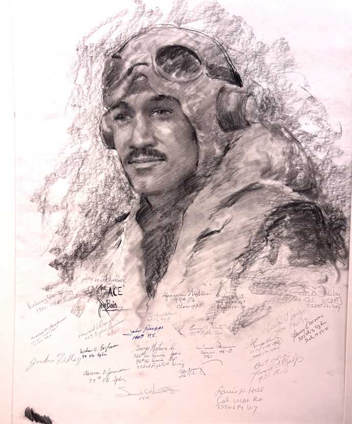 Tuskegee Airmen "Lee Archer" by Jess Dubois, Image 1.