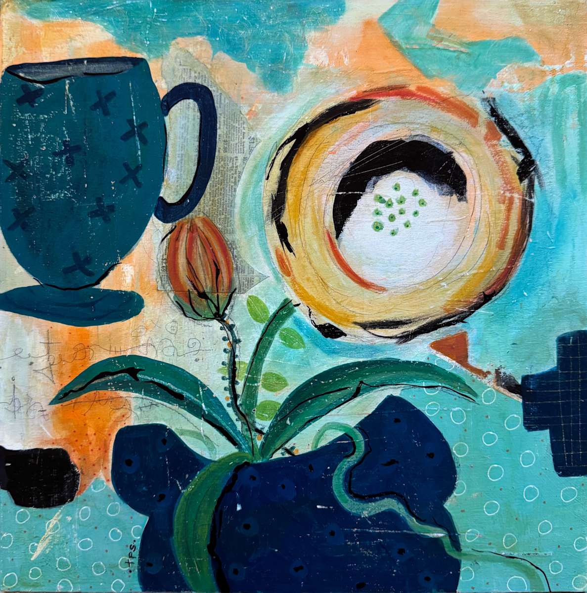 Blue and Orange #5 by Tracy Stilwell, Image 2.