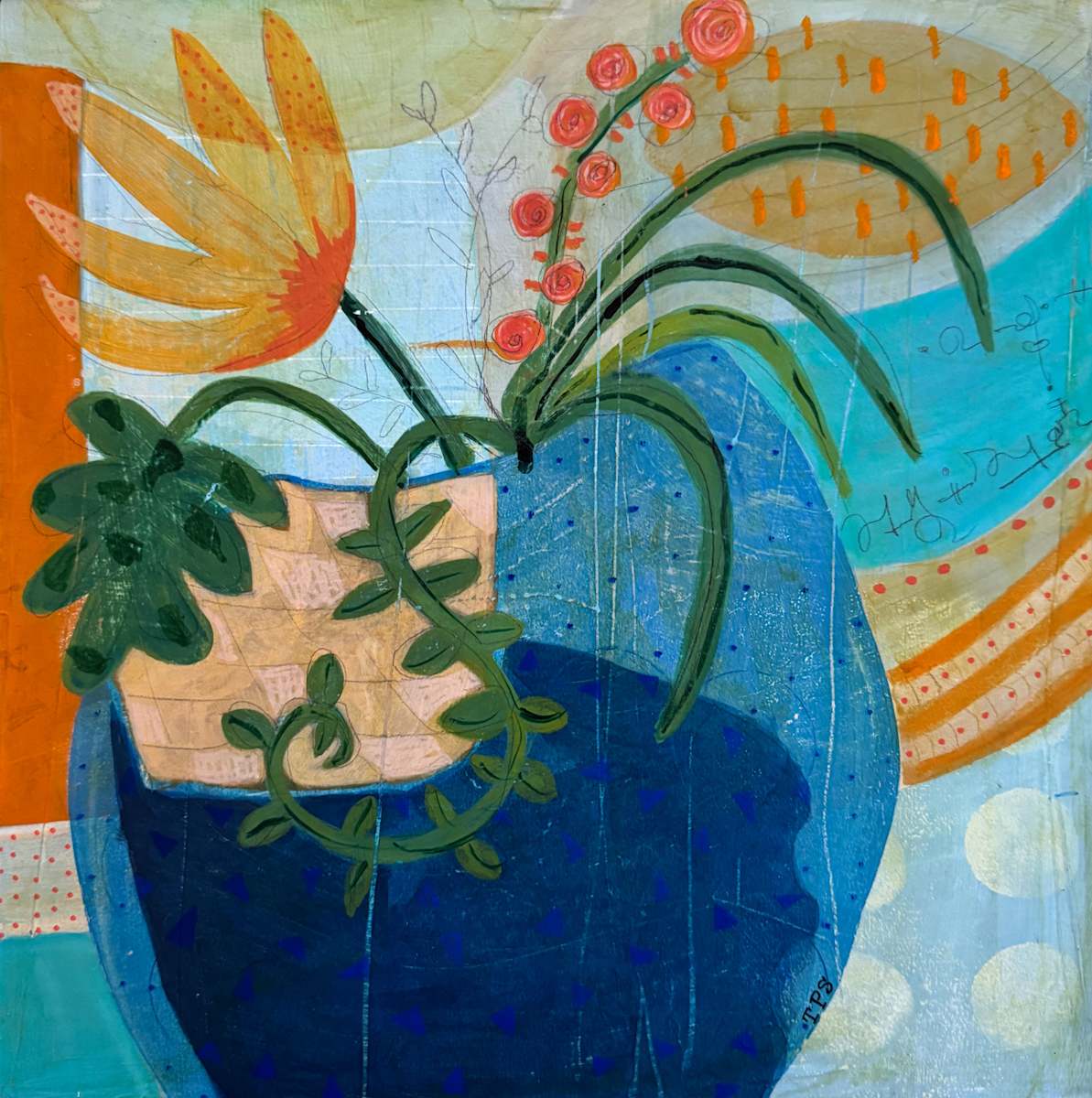 Blue and Orange #2 by Tracy Stilwell, Image 2.