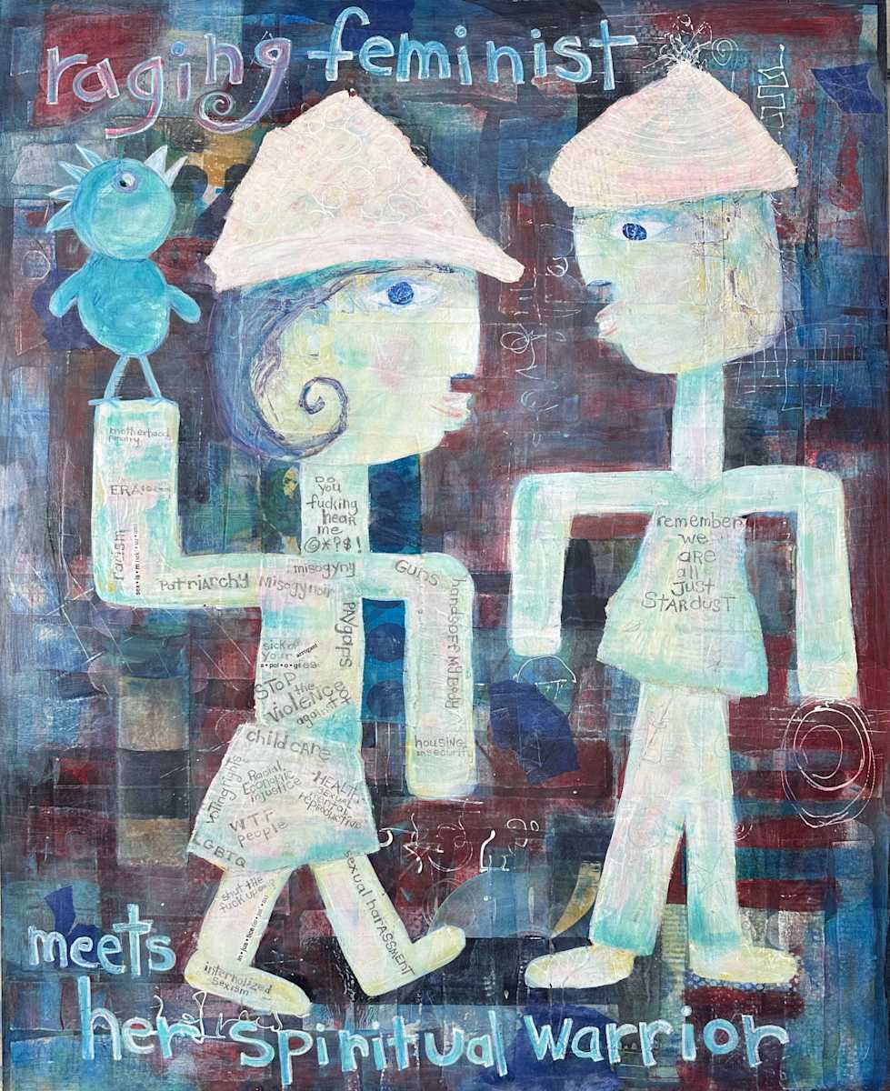 Warrior by Tracy Stilwell  Image: Raging Feminist and the Spiritual Warrior