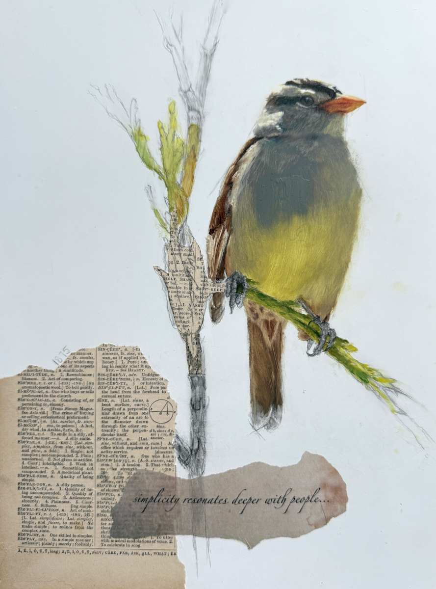 Birds and Words - Simplicity by Rose Tanner 