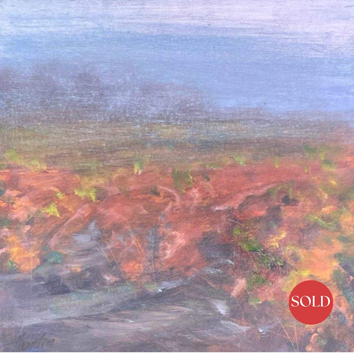 Misty Red Vineyard by AMANDA HOUSTON, Image 2.