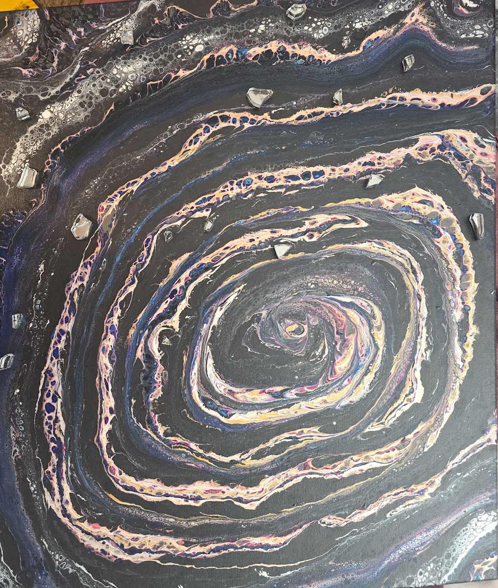 Glass Galaxy by Nicole Warnock  Image: Psalm 147:4
"He counts the number of the stars; He calls them all by name"