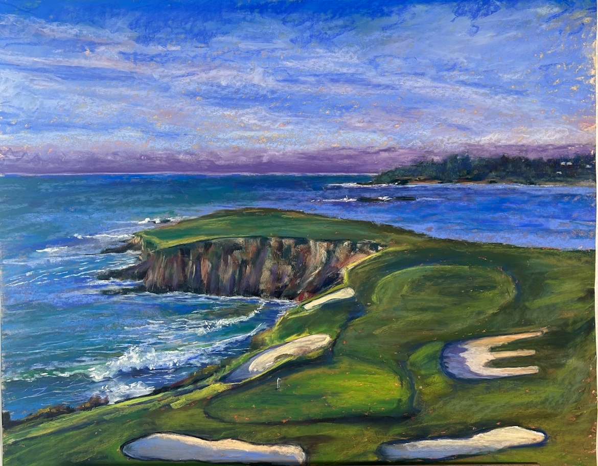 Pebble Beach 8th Hole by Natalie Campbell, Image 3.