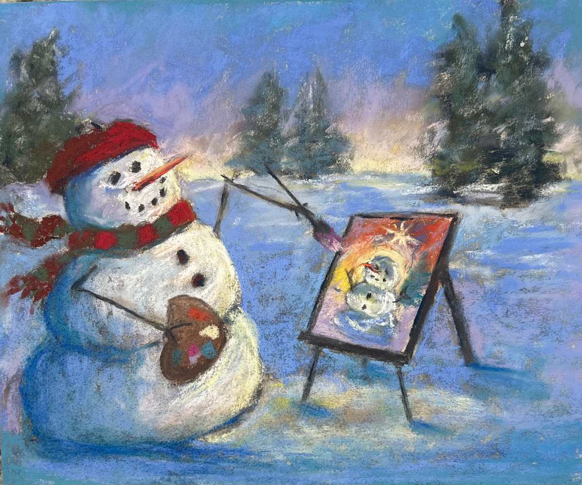 Frosty Art by Natalie Campbell  Image: 8x10 pastel artist