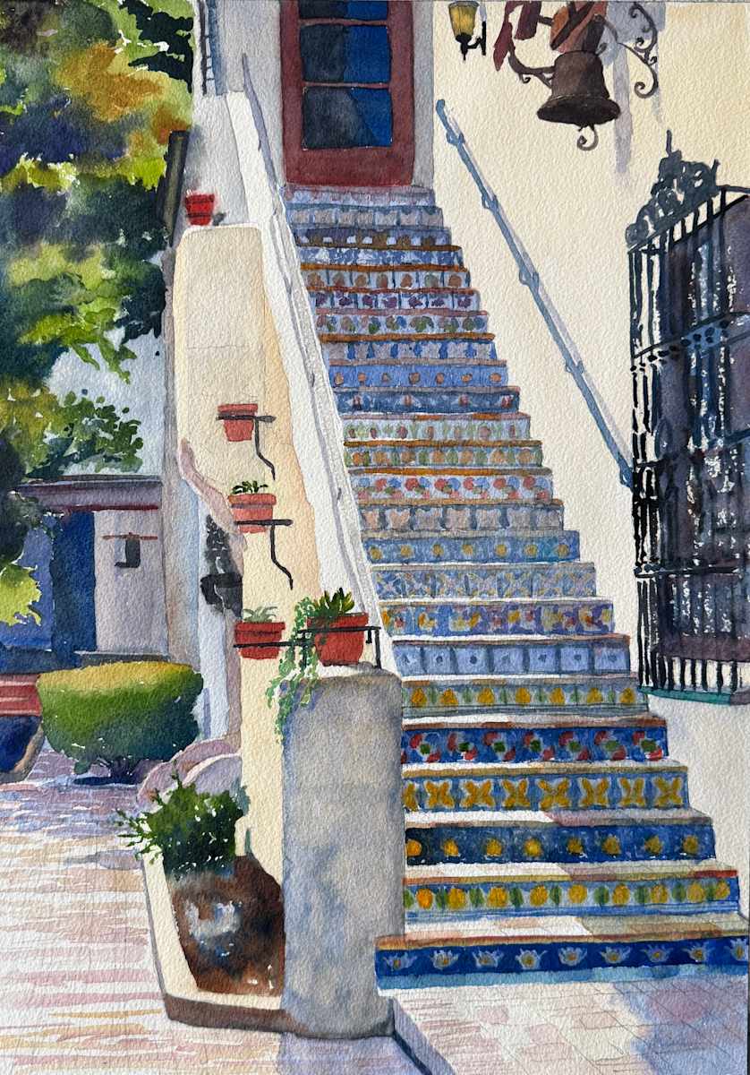 Museum Steps by Margie Hildreth 