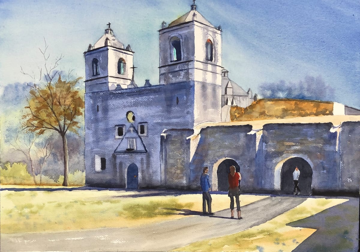 Say Cheese, Mission Concepcion by Margie Hildreth, Image 1.