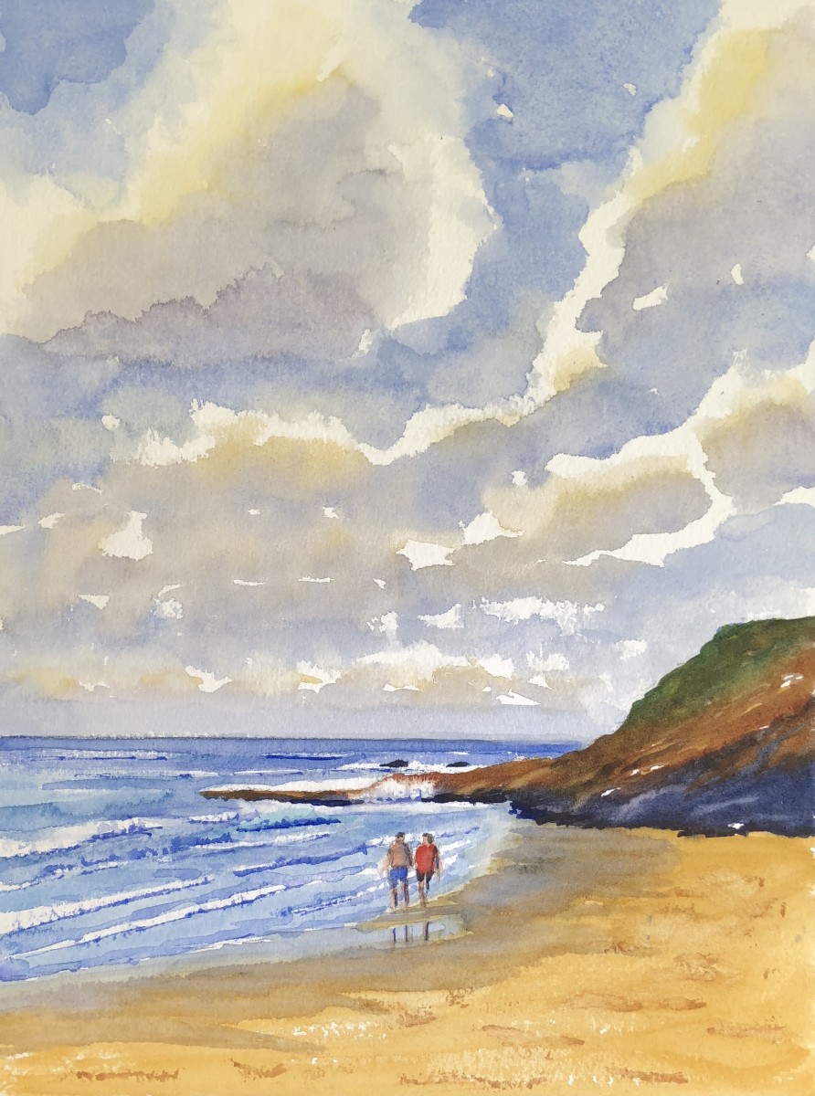 Beach Walk by Margie Hildreth 