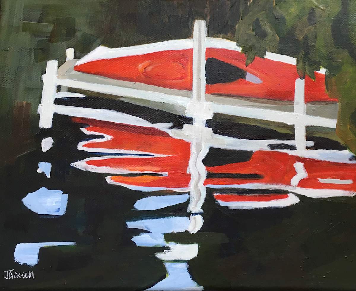 Kayak Reflection by Liz Jackson 