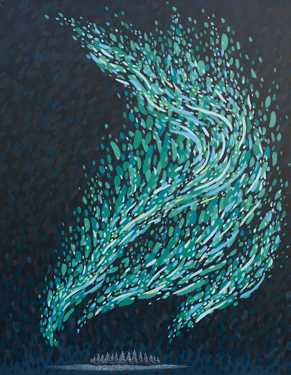 Northern Lights Moving by Natalie K. Sannemalm 