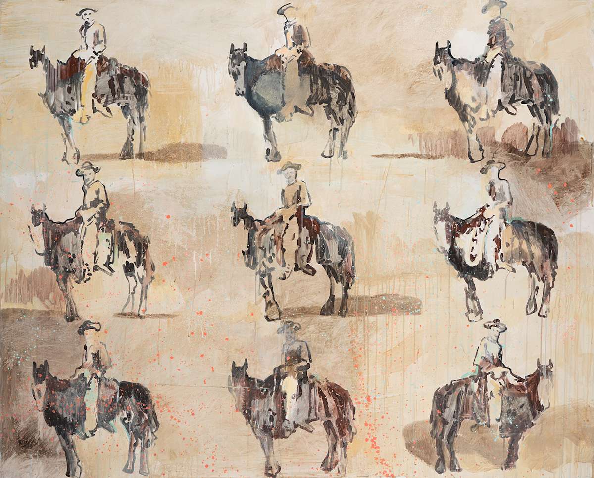 Plains Refrain by Matt Josef  Image: Studies in the Western Rider