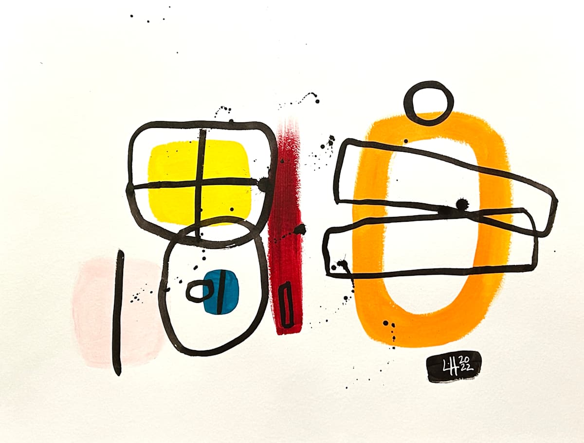 A Simple Equation by Ladianne Henderson  Image: A Simple Equation by Ladianne Henderson. Mixed media on paper. 24x18 in. 2021.