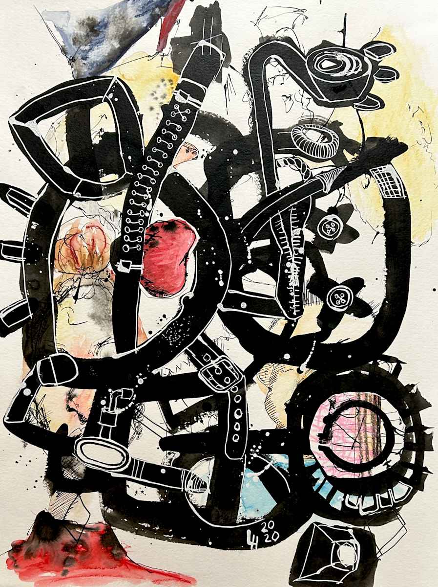Corpo by Ladianne Henderson  Image: Corpo by Ladianne Henderson. Mixed media on paper. 18x24 in. 2020.