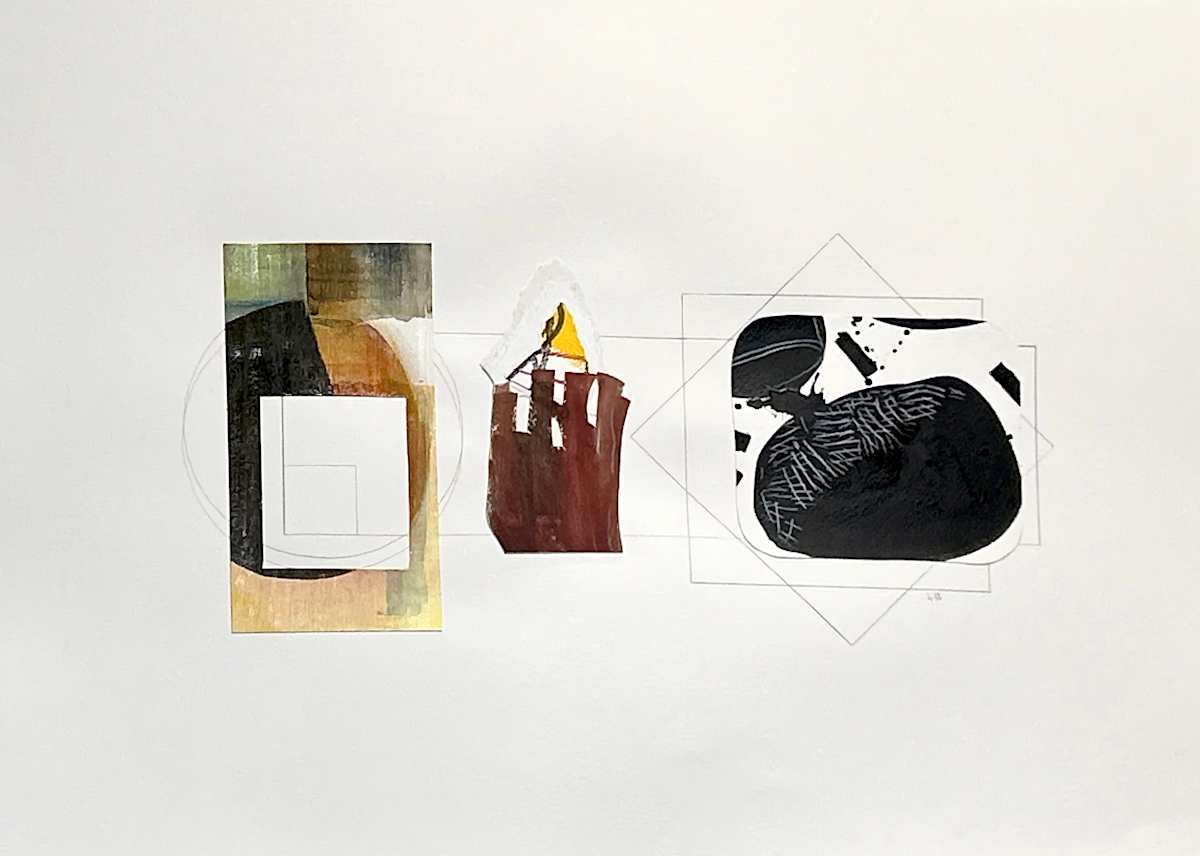 Exploration of Geometry and Form by Ladianne Henderson  Image: "Exploration of Geometry and Form" by Ladianne Henderson. Mixed media on paper. 24x18 in. 2025