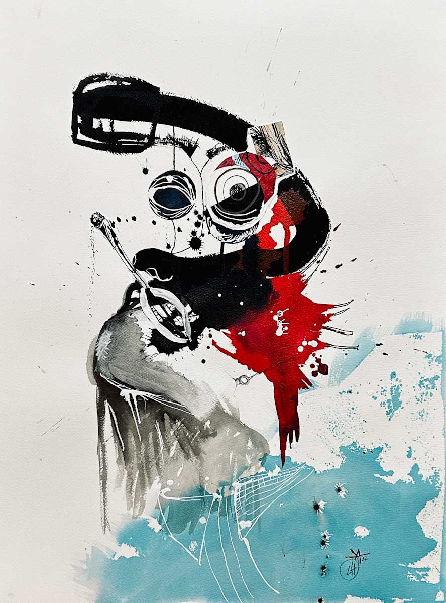 Iconomics by Ladianne Henderson  Image: Iconomics by Ladianne Henderson. Mixed media on paper. 18x24 in. 2022. 