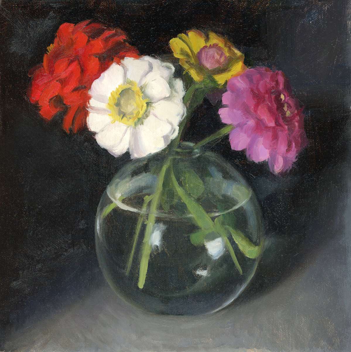"September Zinnias" by Suzanne Lago Arthur 
