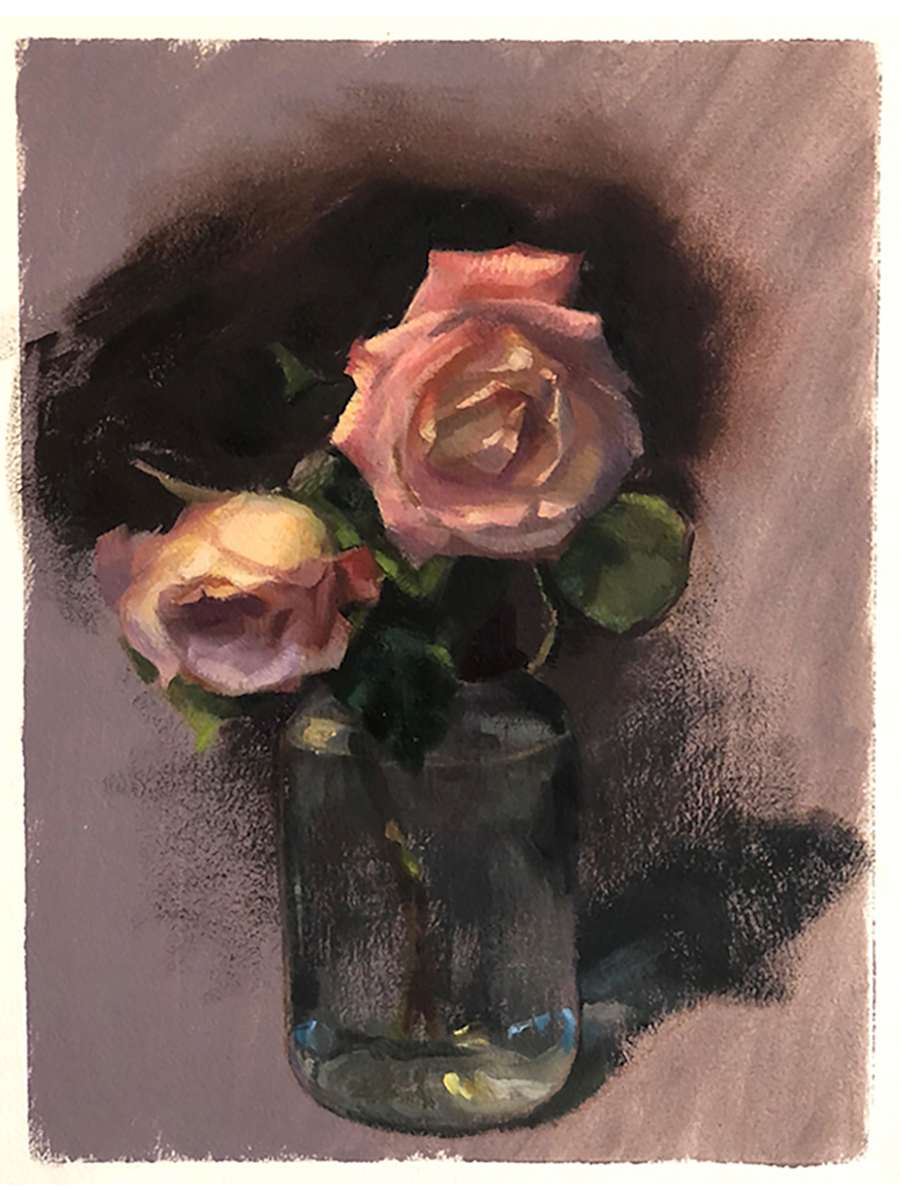 "Peach Rose Abstraction" by Suzanne Lago Arthur 