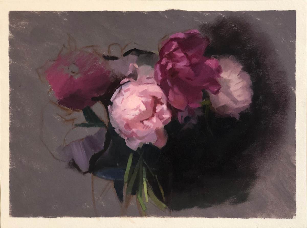 "Cascading Peony Abstraction" by Suzanne Lago Arthur 