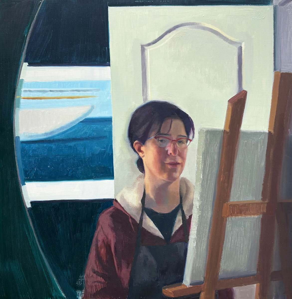 "Starboard Gaze, Self Portrait at 47" by Suzanne Lago Arthur 