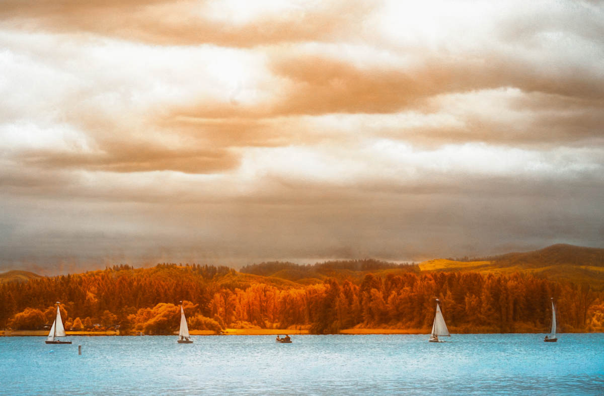 Sailing in the Summer by Linda Devenow  Image: Photo Print