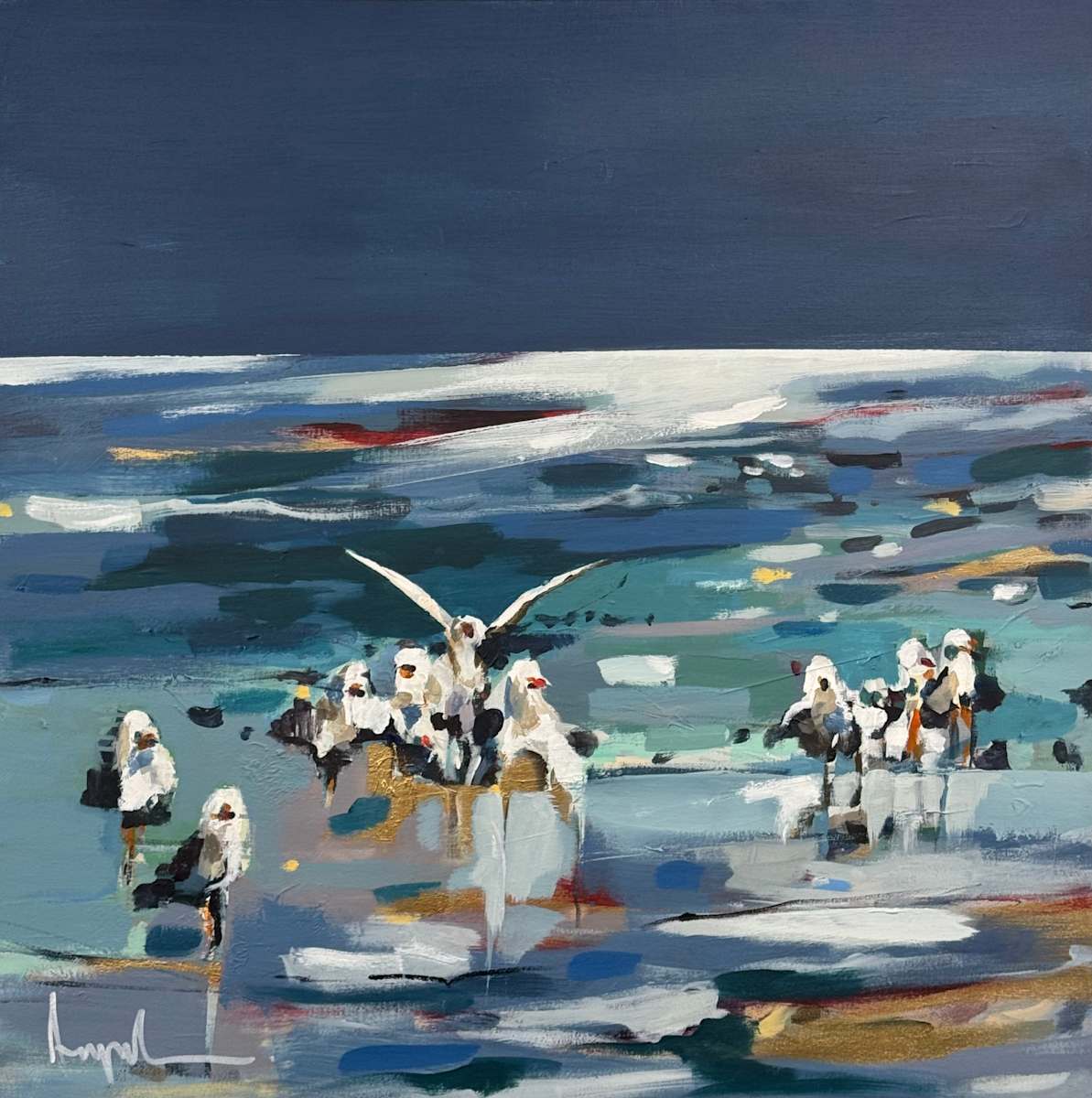 Soft Tides, Calm Nights by Angela 