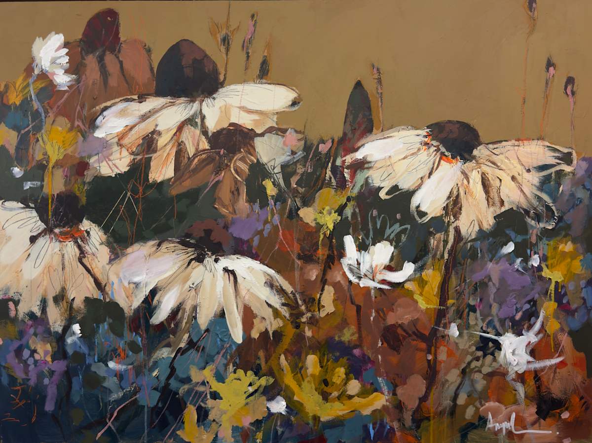 Petals Mark The Time by Angela Maritz 