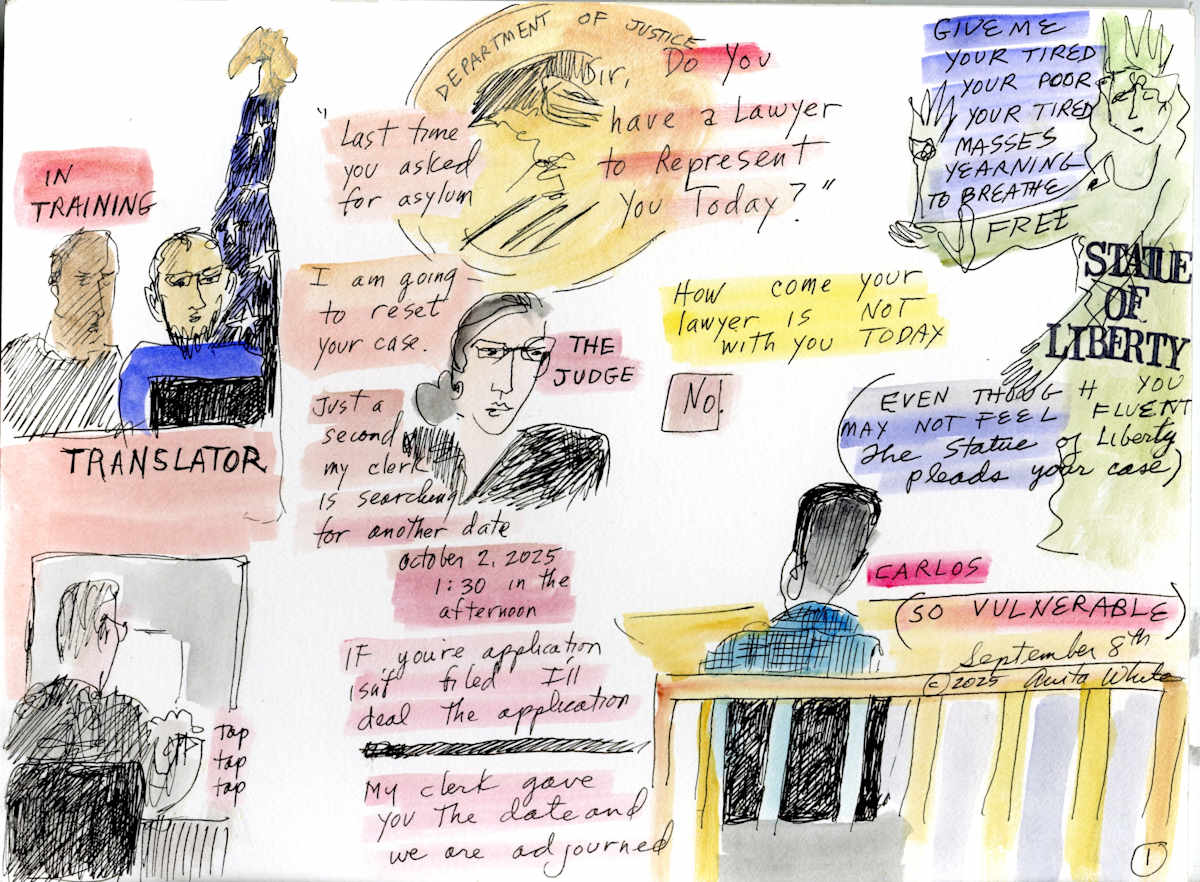 Case One in Immigration Court by Anita Inez White 