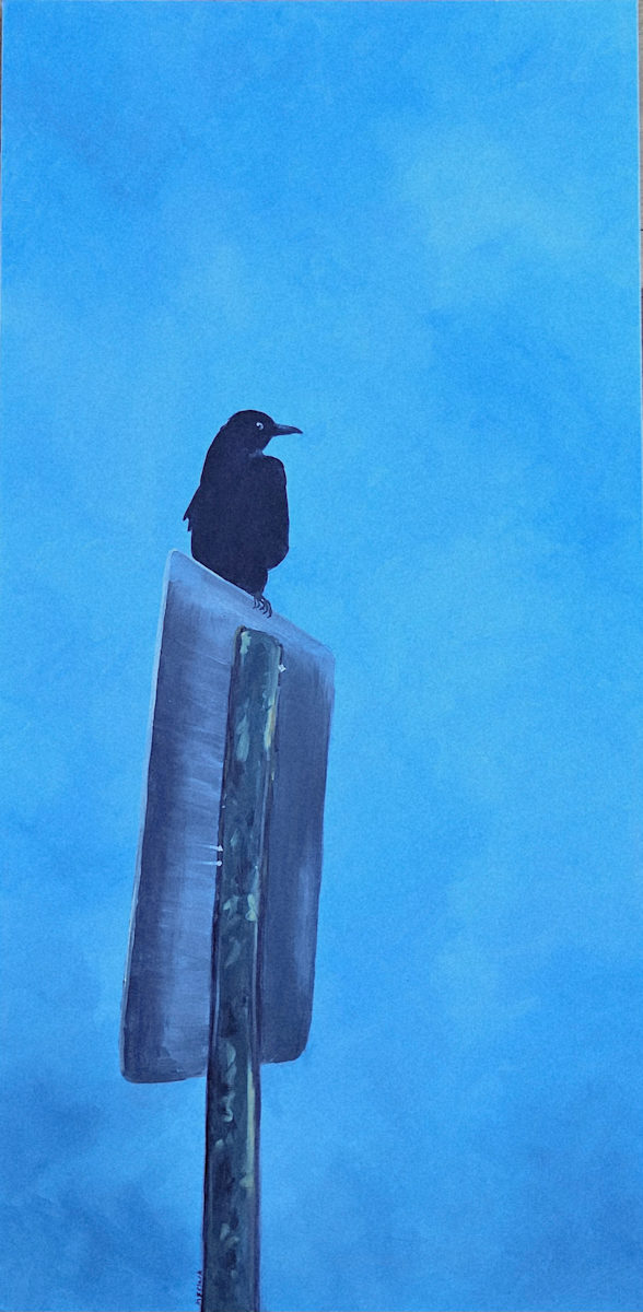 Bird On a Sign by Melissa  Z. Clark, Image 1.