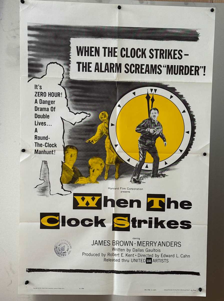 When the Clock Strikes 1961, US 1-Sheet  Image: When the Clock Strikes 1961, US 1-Sheet