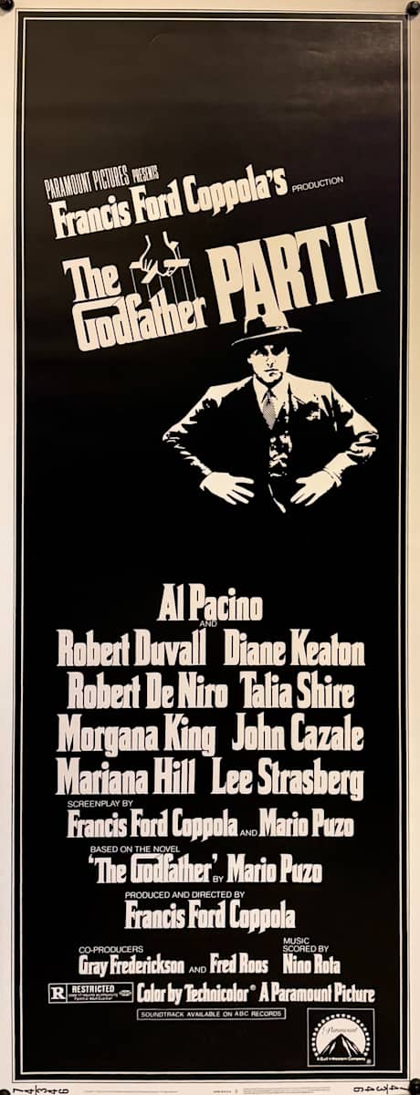 The Godfather Part II US Insert 1974  Image: The Godfather Part II US Insert 1974: Main