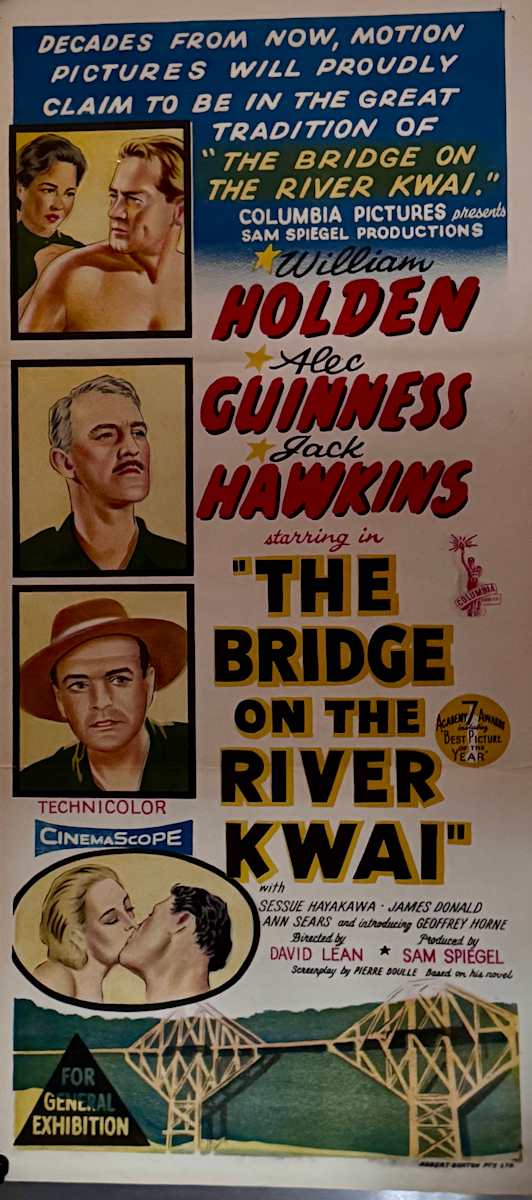 The Bridge On The River Kwai, Australian Day-bill, 1957  Image: The Bridge On The River Kwai, Australian Day-bill, 1957: Main