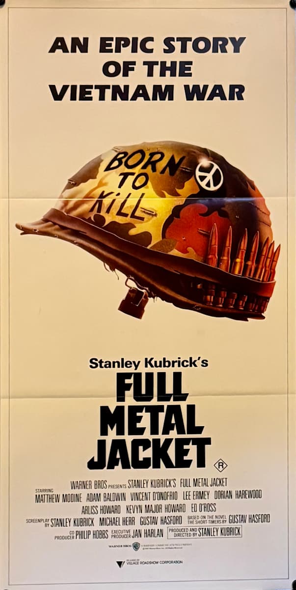 Full Metal Jacket Australian Day-bill, 1987  Image: Full Metal Jacket Australian Day-bill, 1987: Main