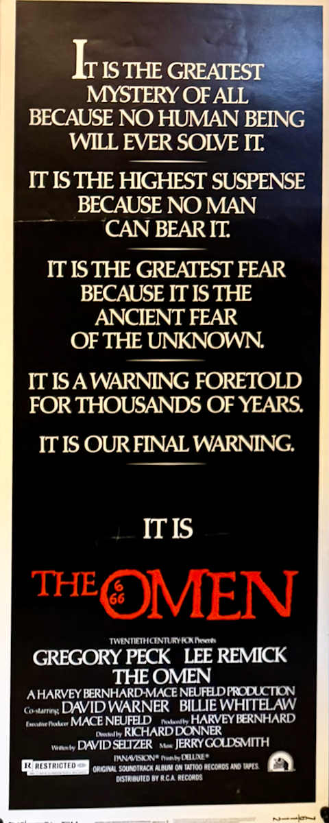 The Omen US Insert, 1976  Image: The Omen US Insert, 1976: Main