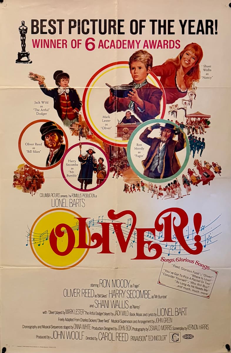 Oliver! US 1-Sheet, 1968 by Howard Terpning  Image: Oliver! US 1-Sheet, 1968: Main