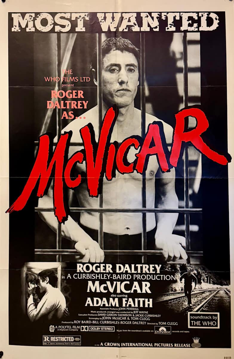 McVicar US 1-Sheet, 1981  Image: McVicar US 1-Sheet, 1981: Main