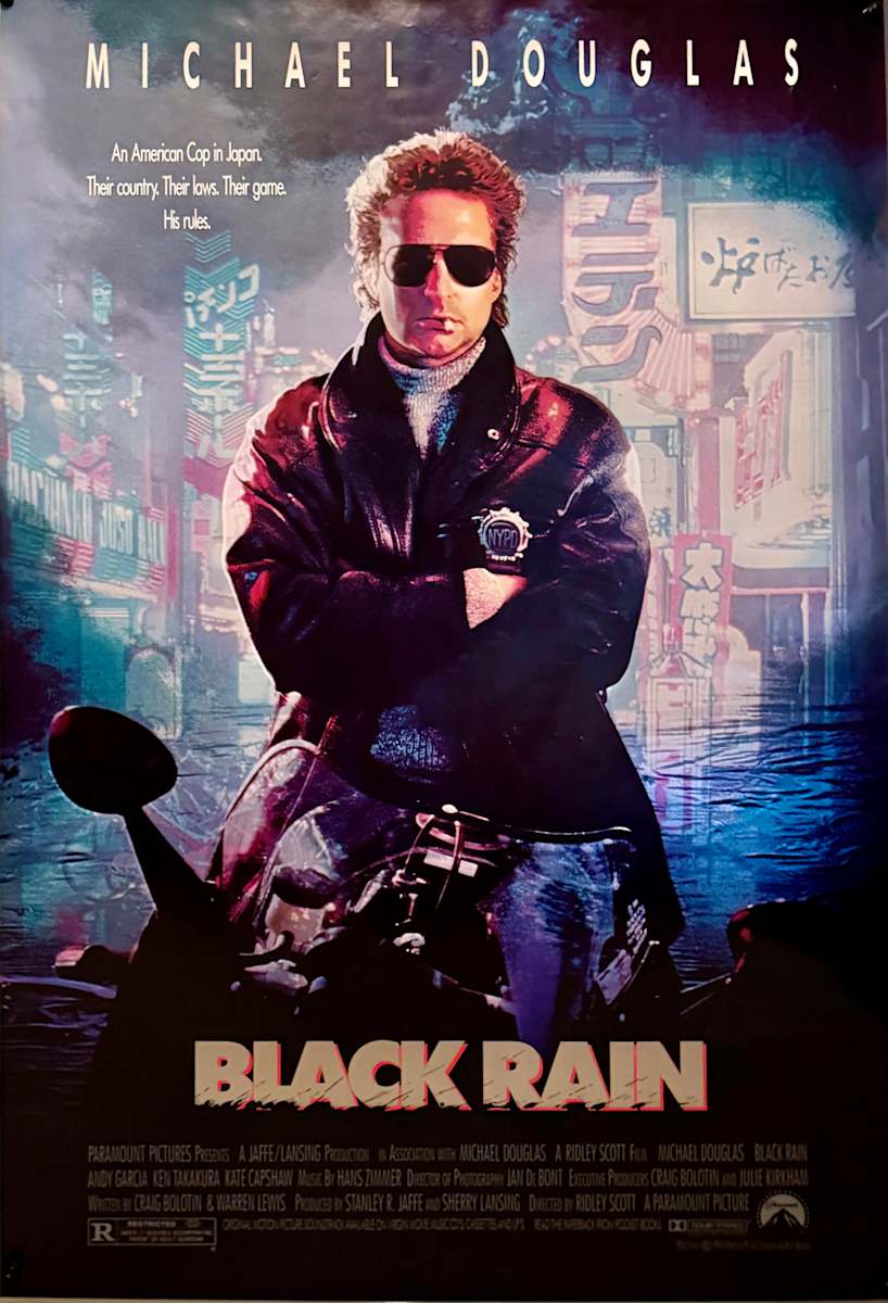 Black Rain US 1-Sheet, 1989  Image: Black Rain US 1-Sheet, 1989: Main