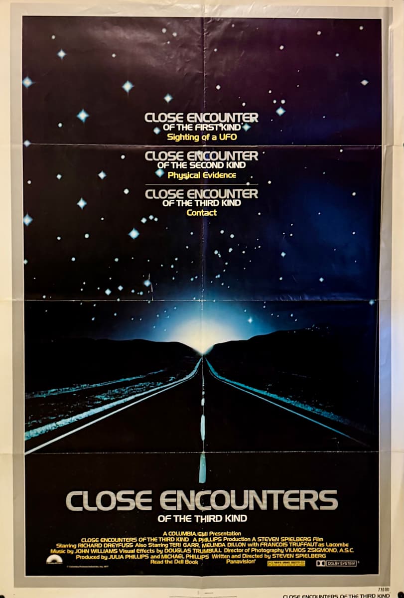 Close Encounters of the Third Kind US 1-Sheet, 1977  Image: Close Encounters of the Third Kind US 1-Sheet, 1977: Main