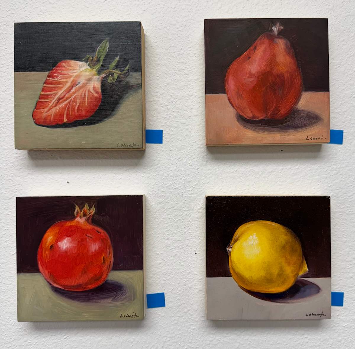 Four piece Fruit Set by Lindsay Shillington, Image 1.