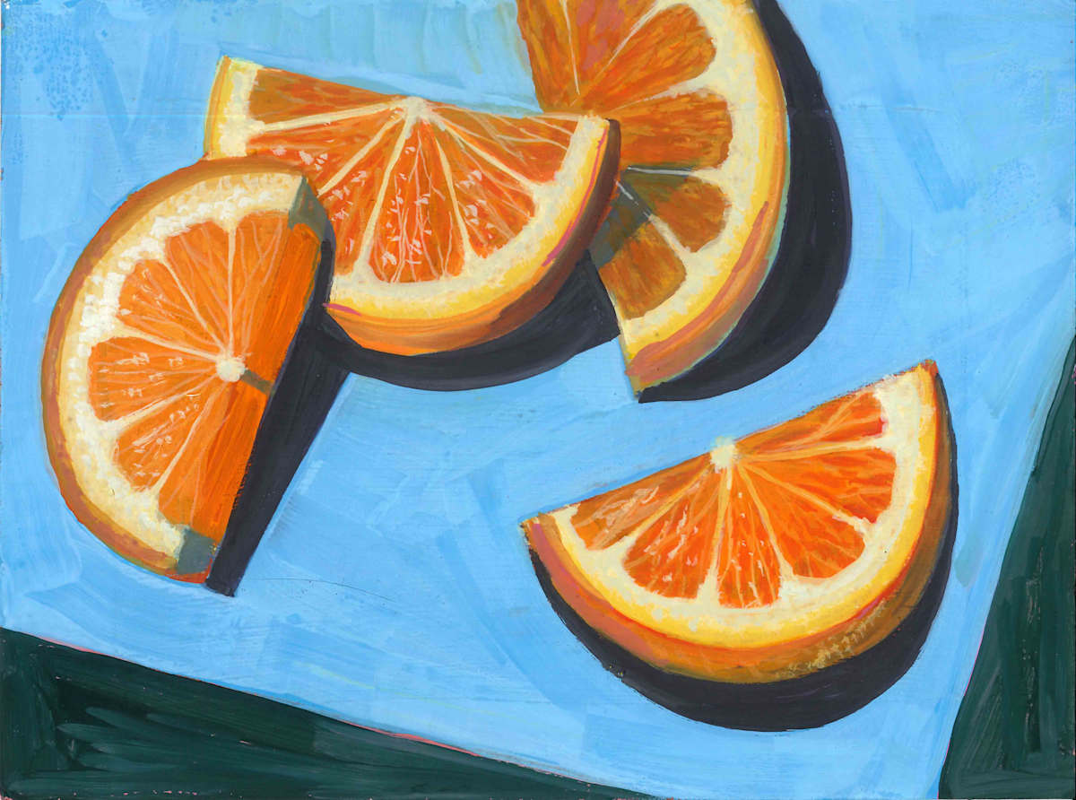 Orange Gouache by Lindsay Shillington, Image 1.