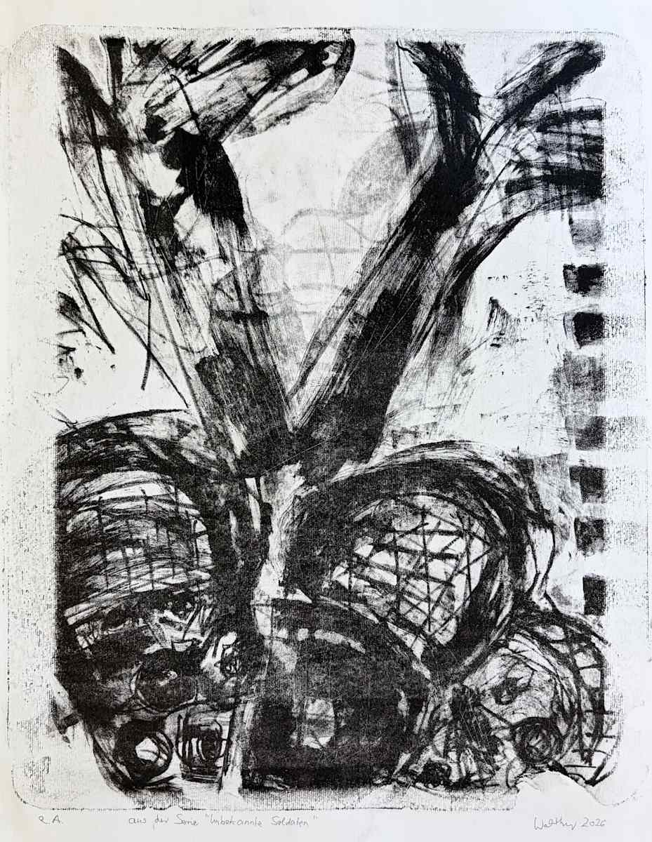 Unknown Soldiers (Study, E.A. I/V) by Susanne Cäcilie Walther, Image 1.