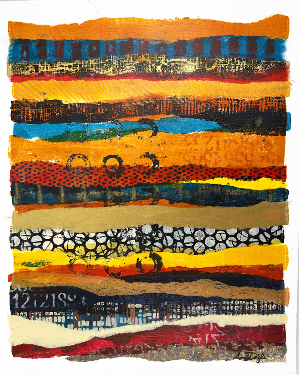 Are You Stratified? by Amanda Daigle  Image: ORIGINAL available – ready to hang – float-mounted, matted, and framed.
GICLÉE PRINTS also available.